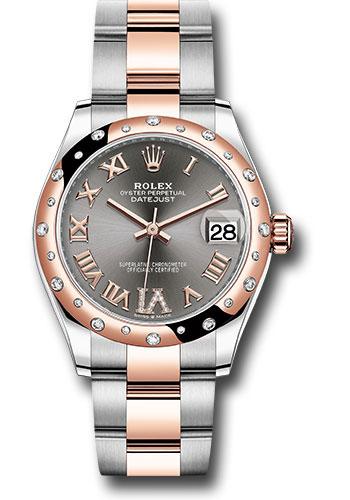 Rolex Datejust 278341RBR Steel and Everose Gold 31 24 Diamond Bezel - Mother-Of-Pearl Diamond Dial - Oyster Bracelet - dkrhdr6o