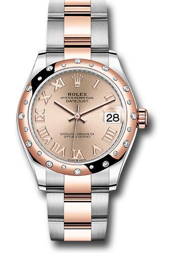 Rolex Datejust 278341RBR Steel and Everose Gold 31 24 Diamond Bezel - Dark Rhodium Index Dial - Oyster Bracelet - roro Main image