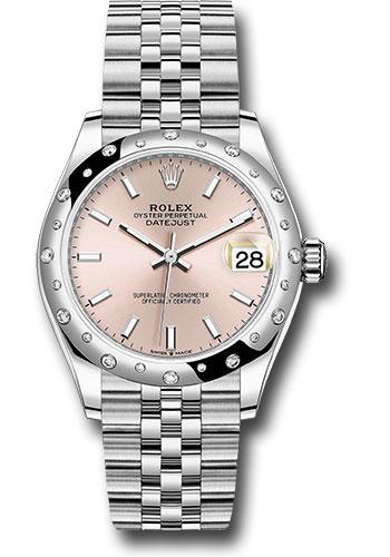 Rolex Datejust 278344RBR Steel and White Gold 31 Domed 24 Diamond Bezel - Pink Index Dial - Jubilee Bracelet - 2020 Release - pij Main image