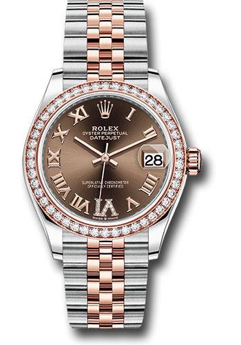 Rolex Datejust 278381RBR Steel and Everose Gold 31 46 Diamond Bezel - Chocolate Diamond Roman VI Dial - Jubilee Bracelet - chodr6j Main image