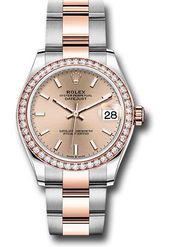 Rolex Datejust 278381RBR Steel and Everose Gold 31 46 Diamond Bezel - Rose Index Dial - Oyster Bracelet - roio Main image