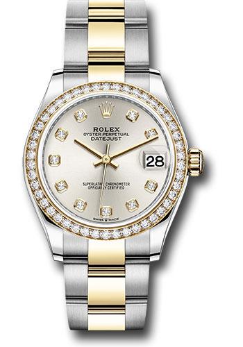 Rolex Datejust 278383RBR Steel and Yellow Gold 31 Diamond Bezel - Silver Diamond Dial - Oyster Bracelet - sdo Main image