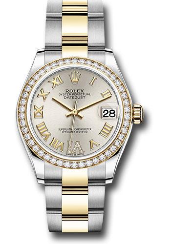 Rolex Datejust 278383RBR Steel and Yellow Gold 31 Diamond Bezel - Silver Diamond Roman Six Dial - Oyster Bracelet - sdr6o Main image
