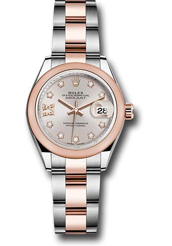 Rolex Lady-Datejust 279161 Steel and Everose Gold Rolesor 28 Domed Bezel - Sundust Diamond Star Dial - Oyster Bracelet - su9dix8do Main image