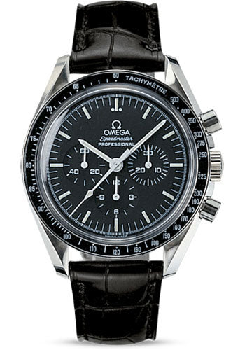 Omega Speedmaster 311.33.42.30.01.001 Moonwatch Professional 42mm Steel Case - Tachymeter Bezel - Black Dial - Black Leather Strap Main image