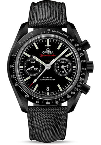 Omega Speedmaster 311.92.44.51.01.003 Moonwatch Co-Axial Chronograph Dark Side of the Moon 44.25mm Black Ceramic Case - Black Zirconium Oxide Ceramic Dial - Black Coated Nylon Fabric Strap