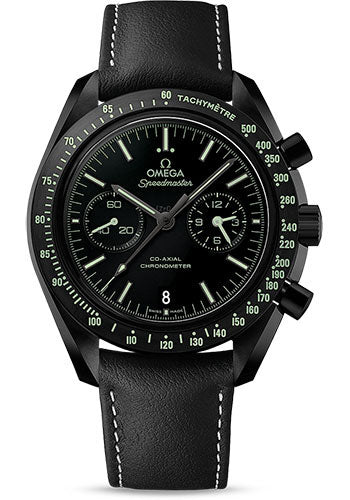 Omega Speedmaster 311.92.44.51.01.004 Moonwatch Omega Co-Axial Chronograph 44.25mm Black Ceramic Case - Black Dial - Black Leather Strap Main image