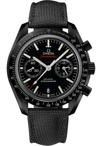 Omega Speedmaster 311.92.44.51.01.007 Moonwatch Omega Co-Axial Chronograph 44.25mm Black Ceramic Case - Brushed Ceramic Bezel - Black Dial - Black Coated Nylon Fabric Strap