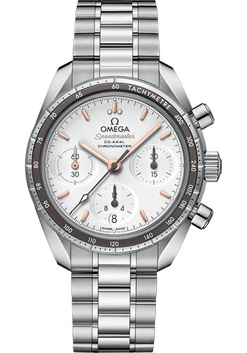 Omega Speedmaster 324.30.38.50.02.001 38 Co-Axial Chronograph 38mm Steel Case - Silvery Dial
