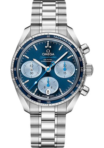 Omega Speedmaster 324.30.38.50.03.002 38 Co-Axial Chronograph Orbis 38mm Steel Case - Blue Dial