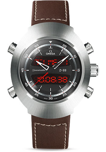 Omega Speedmaster 325.92.43.79.01.002 Spacemaster Z-33 Chronograph 43 x 53mm Titanium Case - Black Dial - Brown Leather Strap Main image