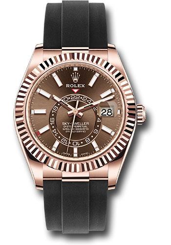Rolex Sky-Dweller 326235 Everose Gold Chocolate Index Dial - Oysterflex Bracelet - 2020 Release - choi