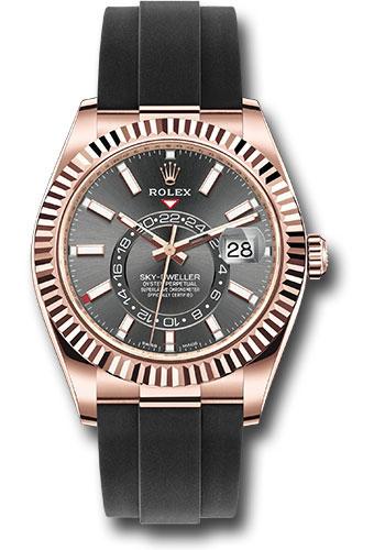 Rolex Sky-Dweller 326235 Everose Gold Slate Index Dial - Oysterflex Bracelet - 2020 Release - sgi