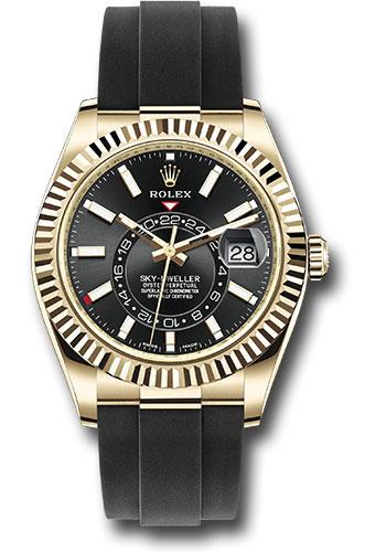 Rolex Sky-Dweller 326238 Yellow Gold Black Index Dial - Oysterflex Bracelet - 2020 Release - bki Main image