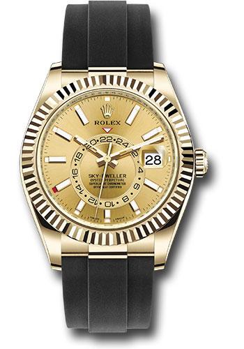 Rolex Sky-Dweller 326238 Yellow Gold Champagne Index Dial - Oysterflex Bracelet - 2020 Release - chi