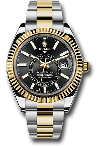 Rolex Sky-Dweller 326933 Yellow Rolesor Black Index Dial - Oyster Bracelet - bk Main image