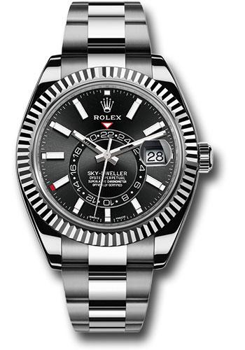 Rolex Sky-Dweller 326934 White Rolesor Black Index Dial - Oyster Bracelet - bk
