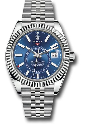 Rolex Oyster Perpetual 326934 White Rolesor Sky-Dweller Blue Index Dial - Jubilee Bracelet - blij Main image