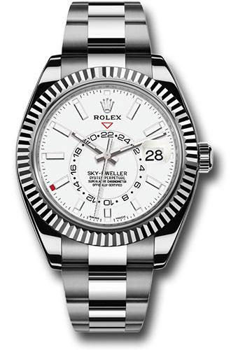 Rolex Sky-Dweller 326934 White Rolesor White Index Dial - Oyster Bracelet - wh