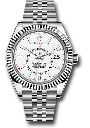Rolex Oyster Perpetual 326934 White Rolesor Sky-Dweller White Index Dial - Jubilee Bracelet - wij Main image
