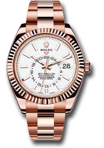 Rolex Sky-Dweller 326935 Everose Gold White Index Dial - Oyster Bracelet - w Main image