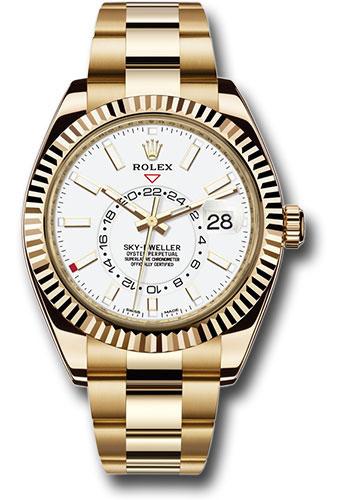 Rolex Sky-Dweller 326938 Yellow Gold White Index Dial - Oyster Bracelet - w Main image