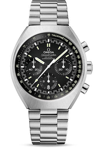Omega Speedmaster 327.10.43.50.01.001 Mark II Co-Axial Chronograph 42.4mm Barrel-Shaped Polished And Brushed Steel Case - Matt Black Dial - Steel Bracelet Main image