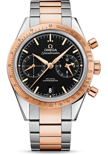 Omega Speedmaster 331.20.42.51.01.002 '57 Co-Axial Chronograph 41.5mm Steel And Red Gold Case - Black Dial - Steel Bracelet Main image