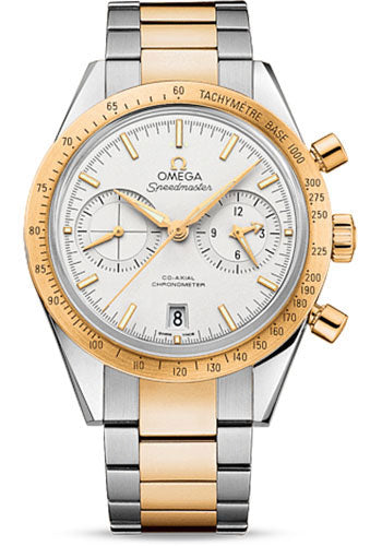 Omega Speedmaster 331.20.42.51.02.001 '57 Co-Axial Chronograph 41.5mm Steel And Yellow Gold Case - Silver Dial - Steel Bracelet