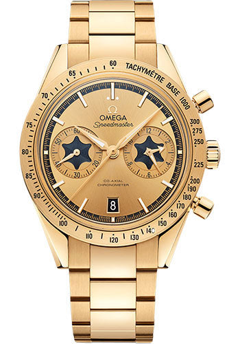 Omega Speedmaster 331.50.42.51.08.001 '57 Omega Co-Axial Chronograph "Rory McIlroy" Special Edition - 41.5mm Yellow Gold Case - Champagne Dial Main image