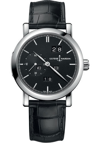Ulysse Nardin Perpetual Ludwig 41mm - Steel Case - Black Dial - Leather Strap Main image