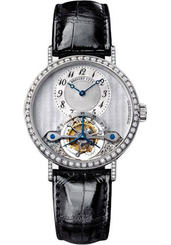 Breguet 3358BB/52/986/DD00 Classique complications 3358 - White Gold Case - Silver Dial - Black Leather Strap