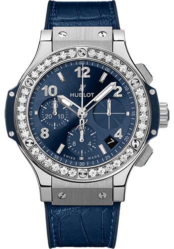 Hublot Big Bang 341.SX.7170.LR.1204 Steel Blue Diamonds 41mm - Blue Dial