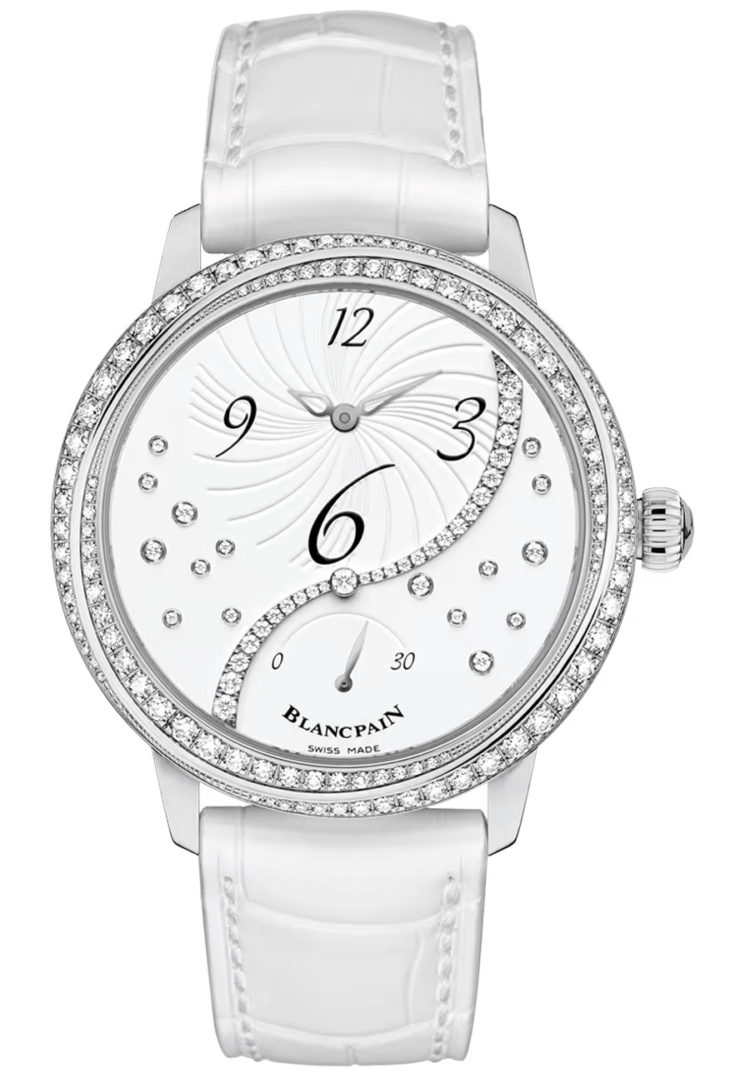 Blancpain 3650A 4528 55B Ladybird Heure Decentree White Alligator Diamond Ladies Main image