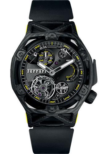 Hublot 408.QU.0129.RX Novelties Techframe Ferrari Tourbillon Chronograph Carbon Yellow Limited Edition of 70 Main image
