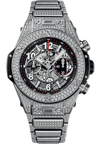 Hublot Big Bang 411.NX.1170.NX.3704 Unico Titanium Pave Bracelet