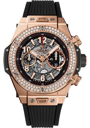 Hublot Big Bang 411.OX.1180.RX.1104 Unico King Gold Diamonds 45mm - Black Skeleton Dial Main image