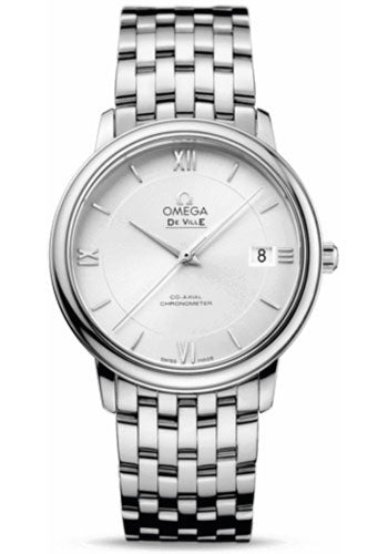 Omega De Ville 424.10.37.20.02.001 Prestige Co-Axial 36.8mm Steel Case - Silver Dial