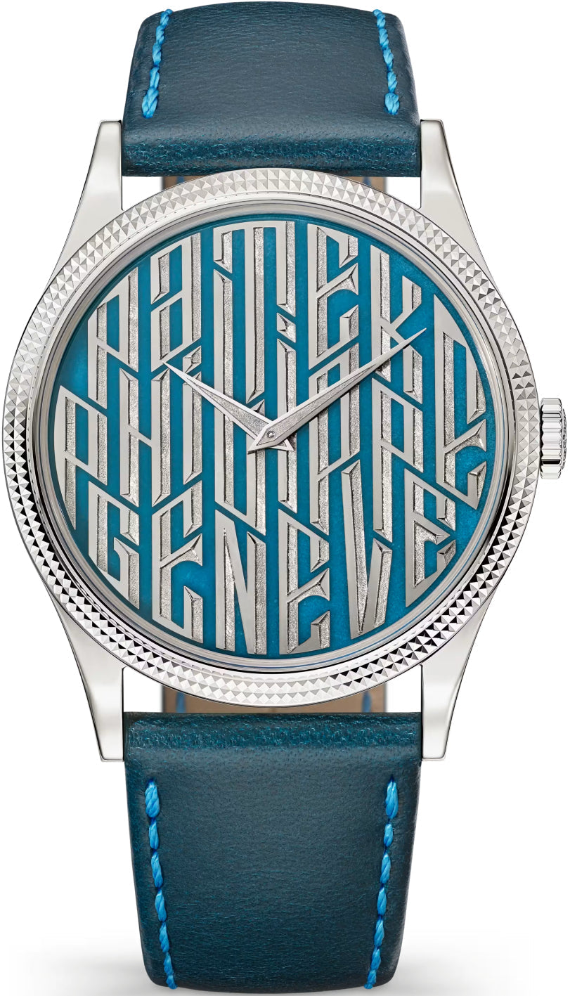 Patek Philippe Calatrava 5177G-056 White Gold / Blue Typography — 2026