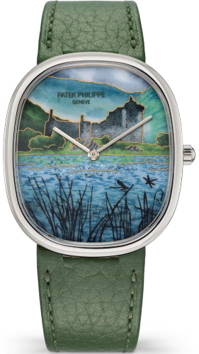 Patek Philippe Golden Ellipse 5738/50G-043 White Gold / Highland Castle — 2026