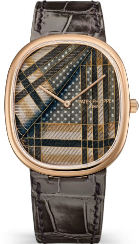 Patek Philippe Golden Ellipse 5738/50R-022 Rose Gold / Beige Tartan — 2026 Main image