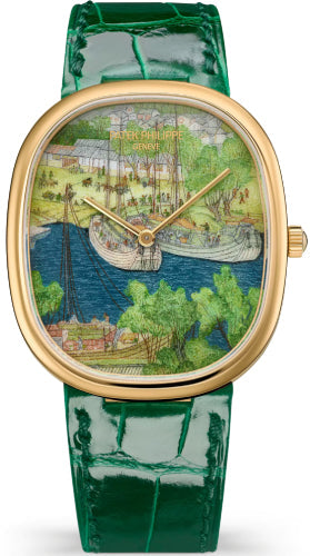 Patek Philippe Golden Ellipse 5738/50J-016 Yellow Gold / Boats in the Port — 2026 Main image