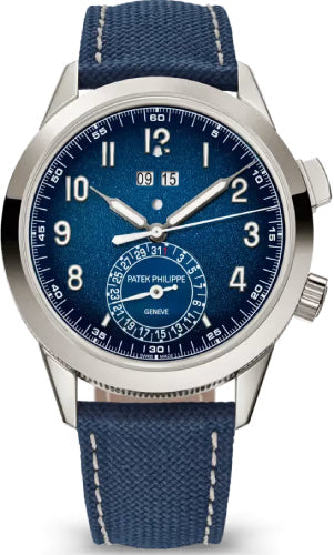 Patek Philippe Grand Complications 5322G-001 Calatrava 24-Hour Alarm 5322 White Gold / Blue — 2026 Main image