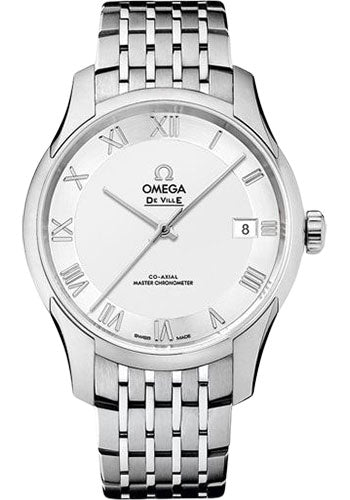 Omega De Ville 433.10.41.21.02.001 Hour Vision Co-Axial Master Chronometer 41mm Steel Case - Two-Zone -Silver Dial