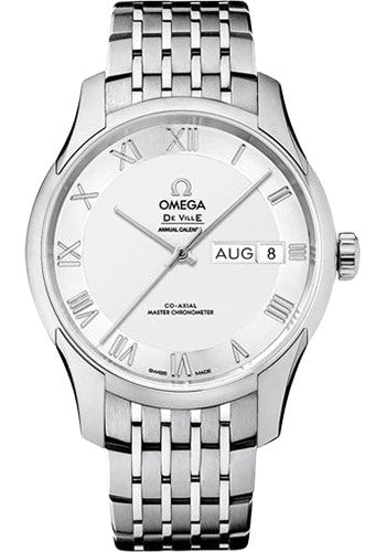Omega De Ville 433.10.41.22.02.001 Hour Vision Co-Axial Master Chronometer Annual Calendar 41mm Steel Case - Two-Zone -Silver Dial Main image