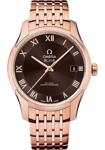 Omega De Ville 433.50.41.21.13.001 Hour Vision Co-Axial Master Chronometer 41mm Sedna Gold Case - Two-Zone Brown Dial