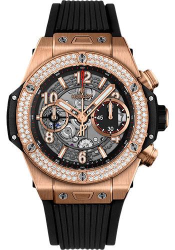 Hublot Big Bang 441.OX.1180.RX.1104 Unico King Gold Diamonds 42mm 42mm - Black Skeleton Dial
