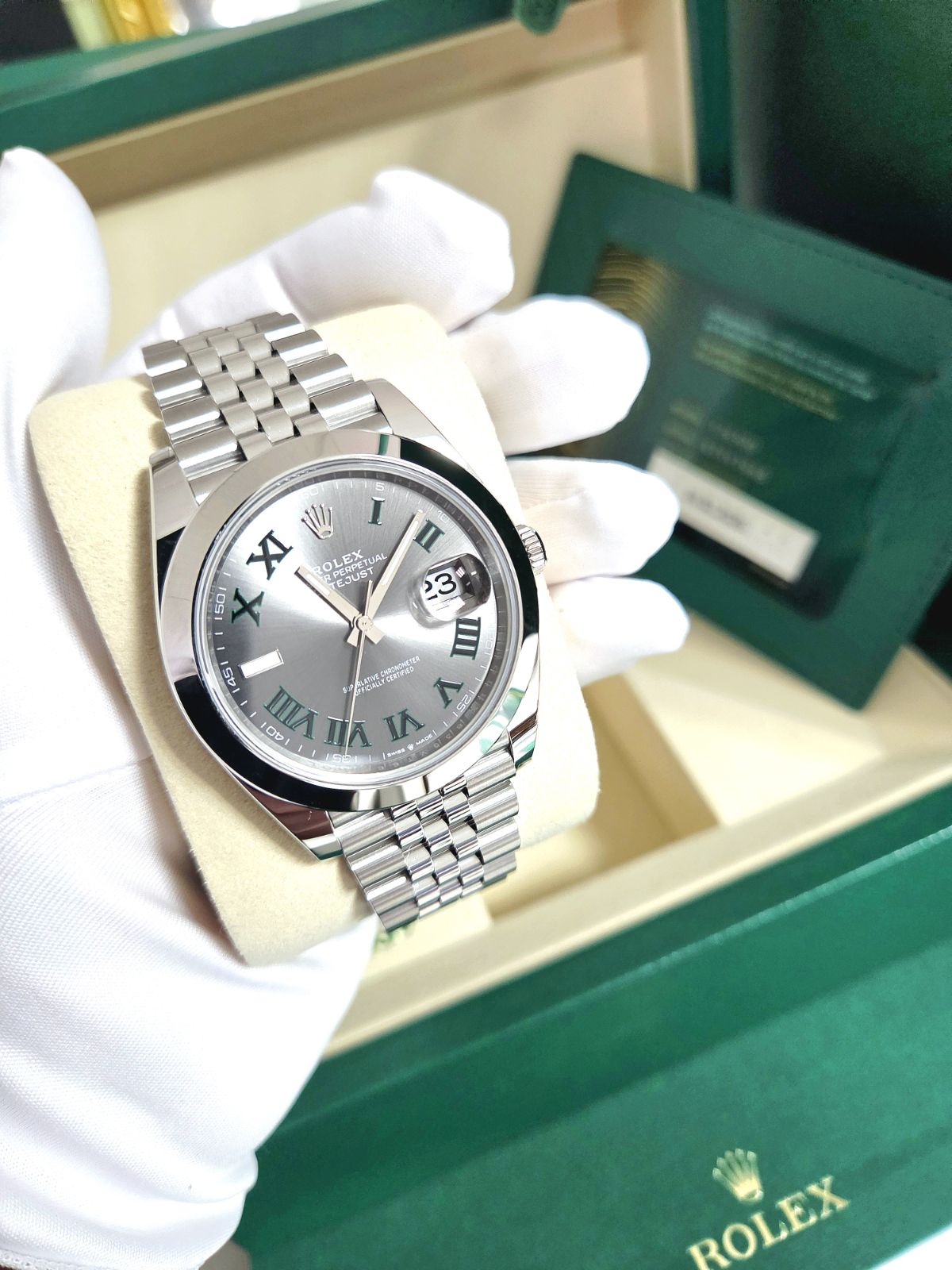 Rolex Datejust 126300 Wimbledon Jubilee Stainless Steel