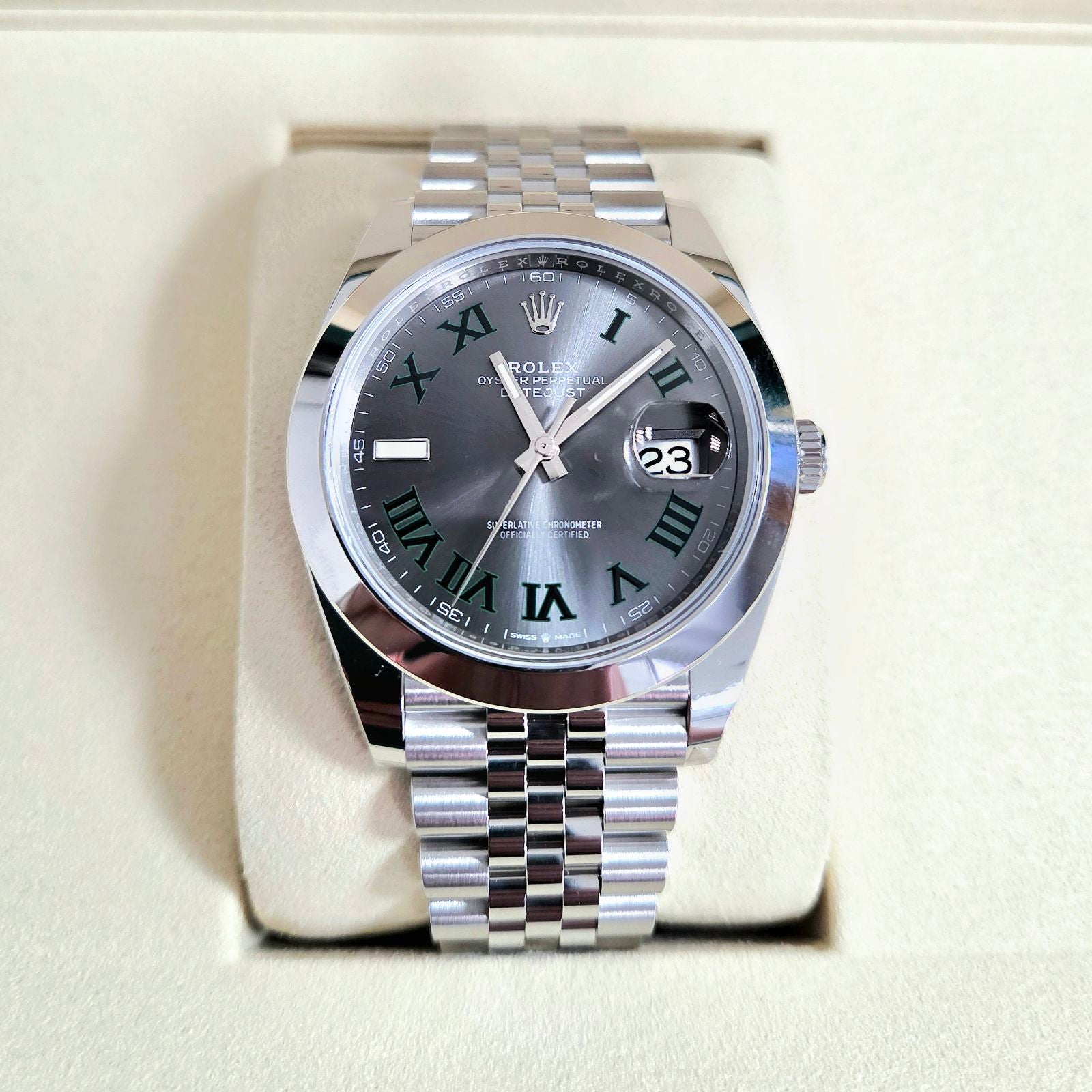 Rolex Datejust 126300 Wimbledon Jubilee Stainless Steel Main image