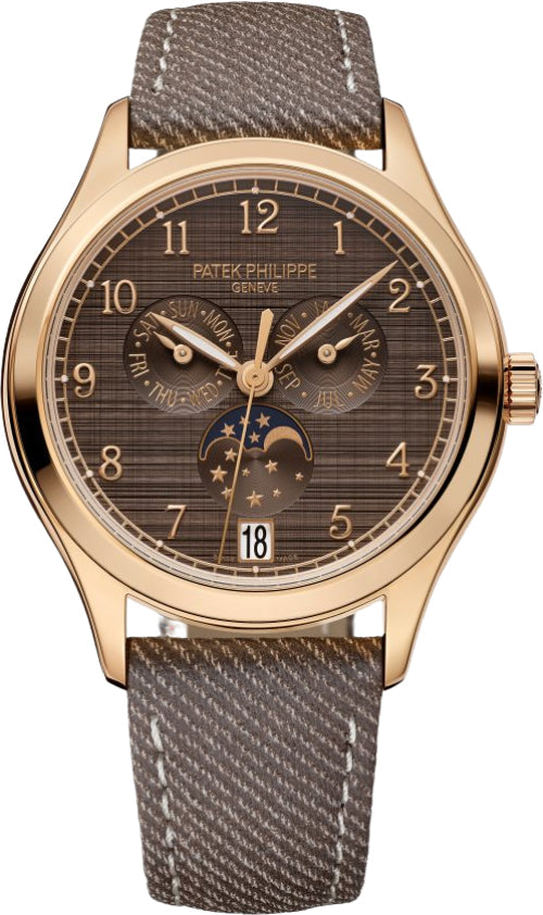 Patek Philippe Annual Calendar 4946R-001 Complications 38mm Moon Phases Rose Gold Chestnut Satin Dial — 2025
